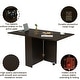 preview thumbnail 2 of 19, Foldable Kitchen Table, Rolling Wood Folding Dining Table on Wheels for Small Spaces