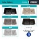 preview thumbnail 8 of 8, 32"x19" Quartz Granite Kitchen Sink, 60/40 Double Bowl Drop-in - 19x32
