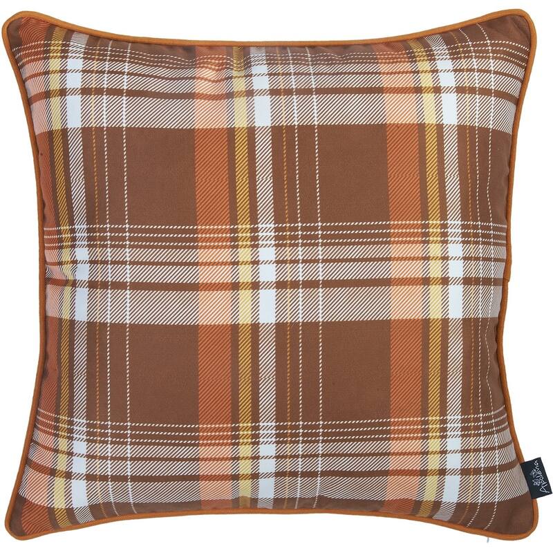 HomeRoots Set Of 2 18" Fall Thanksgiving Pumpkin Throw Pillow Cover