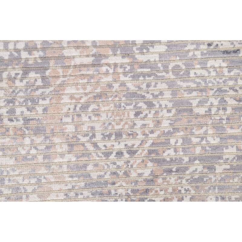 All-Over Abstract Modern Accent Rug Handmade Wool Carpet - 3'0"x 5'3"