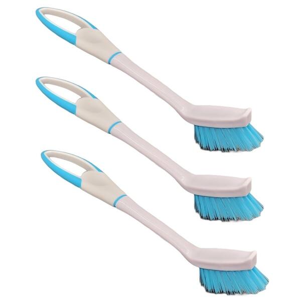 Narrow Bristle Angled NonSlip Floor and Tile Grout Cleaning Scrub