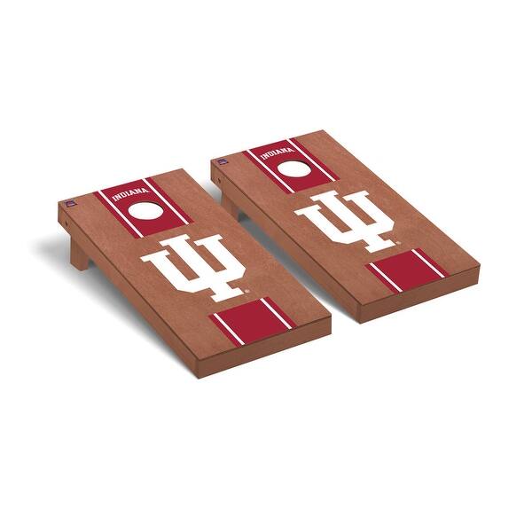 slide 2 of 5, Indiana IU Hoosiers Rosewood Cornhole Board Set