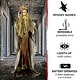 preview thumbnail 4 of 7, Haunted Hill Farm 6-Ft. Scarecrow Witch, Indoor/Covered Outdoor Halloween Decoration, LED Multi Eyes, Poseable, , Helena
