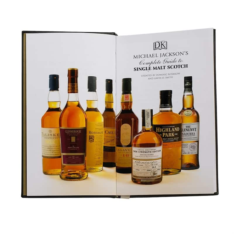 Graphic Image Single Malt Scotch Coffee Table Book, Leather, Brown