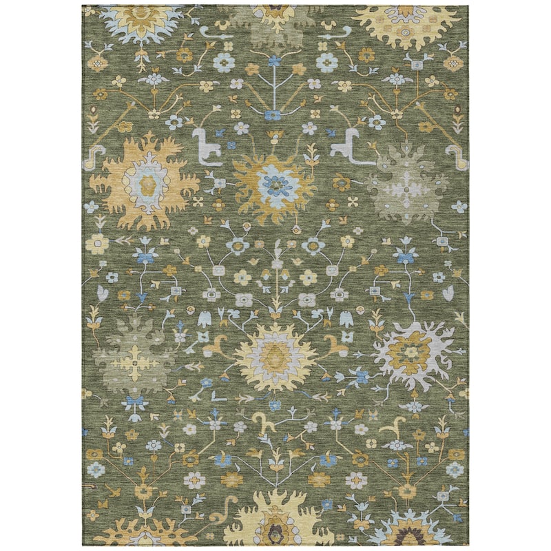 Machine Washable Indoor/ Outdoor Global Dillon Chantille Rug