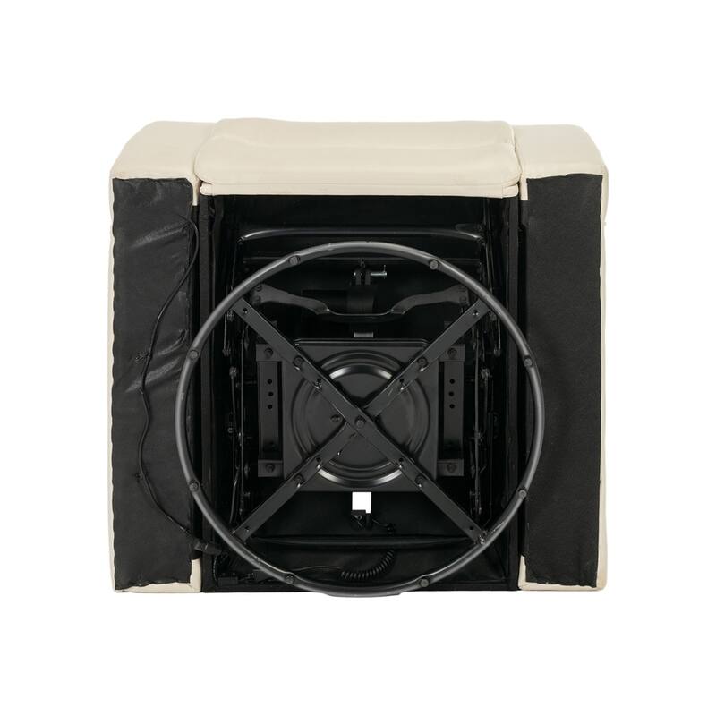 270 Degree Swivel PU Leather Power Recliner