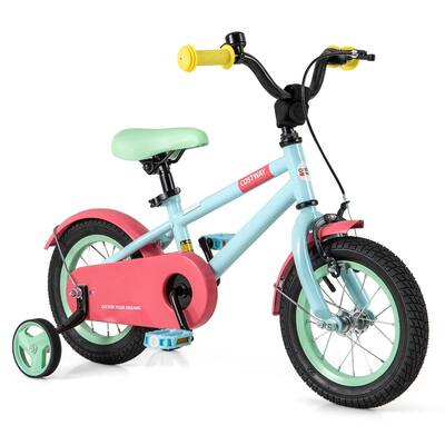 Costway 12" Kids Bike with Adjustable Saddle Handlebar Removable - See Details