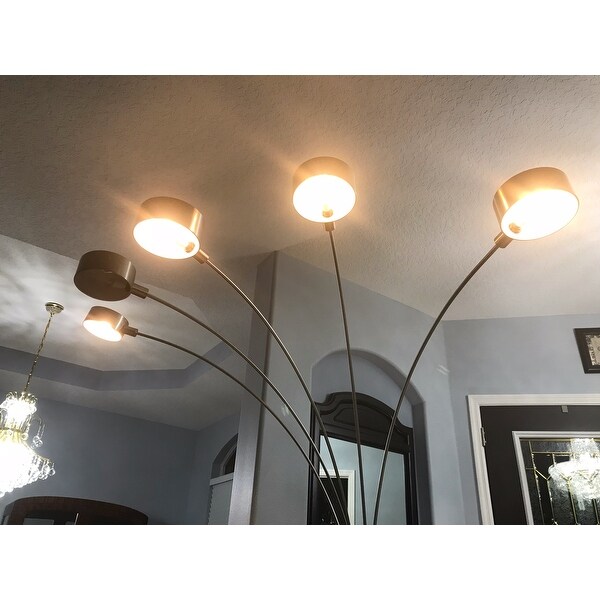 Artiva Usa Micah Plus Modern Led 88 Inch 5 Arched Brushed Artiva Usa Micah Plus Modern Led 88 Inch 5 Arched Brushed Steel Floor Lamp With Dimmer Free Shipping Today 11470495