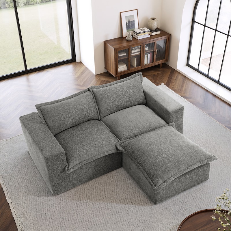 Comfy Cloud Couch Plush Modular Sectional Sofa For Living Room