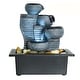 preview thumbnail 5 of 6, Indoor Portable Waterfall Tabletop Fountains w/LED Lights 10.2-inch H