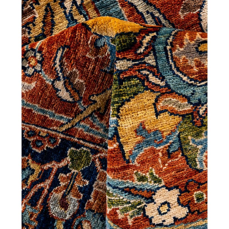 Serapi One-of-a-Kind Hand-Knotted Area Rug - Orange - 8' 3" x 9' 10"