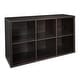 preview thumbnail 6 of 9, ClosetMaid Decorative Storage 6-Cube Organizer Walnut