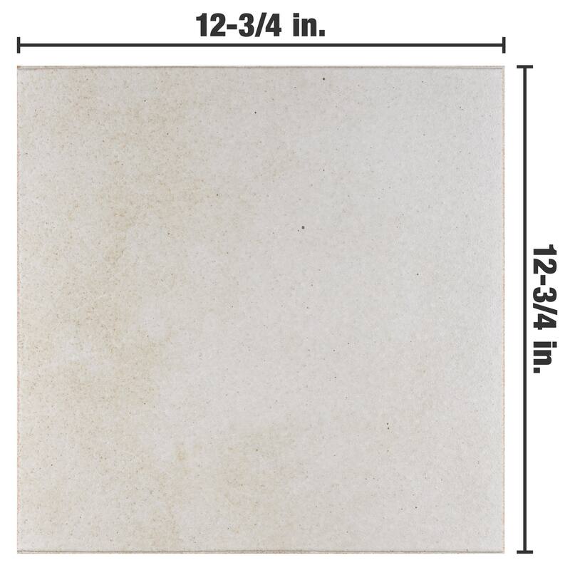 Merola Tile Klinker Retro Blanco 12-3/4" x 12-3/4" Ceramic Floor and Wall Tile