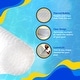 preview thumbnail 2 of 17, 12-mil Solar Blanket for Round 15-ft Above-Ground Pools - Clear