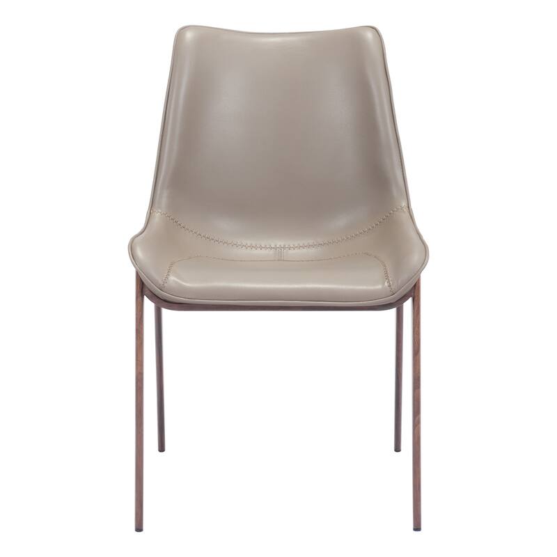 Magnus Dining Chair Brown & Walnut