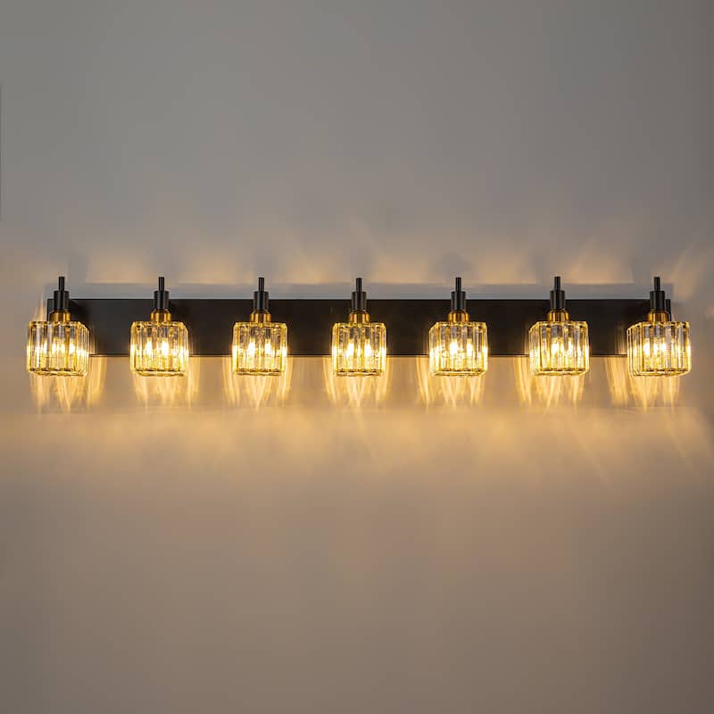 2/3/4-Light Modern Bathroom Crystal Vanity Light Wall Sconces