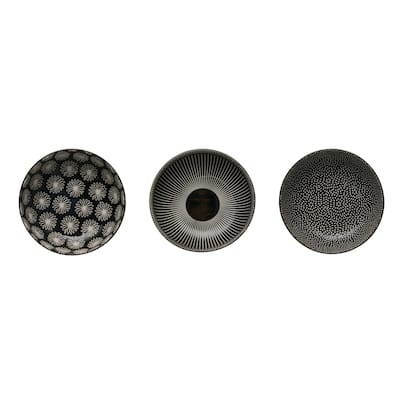 Round Stoneware Bowl - 4.9"L x 4.9"W x 1.5"H