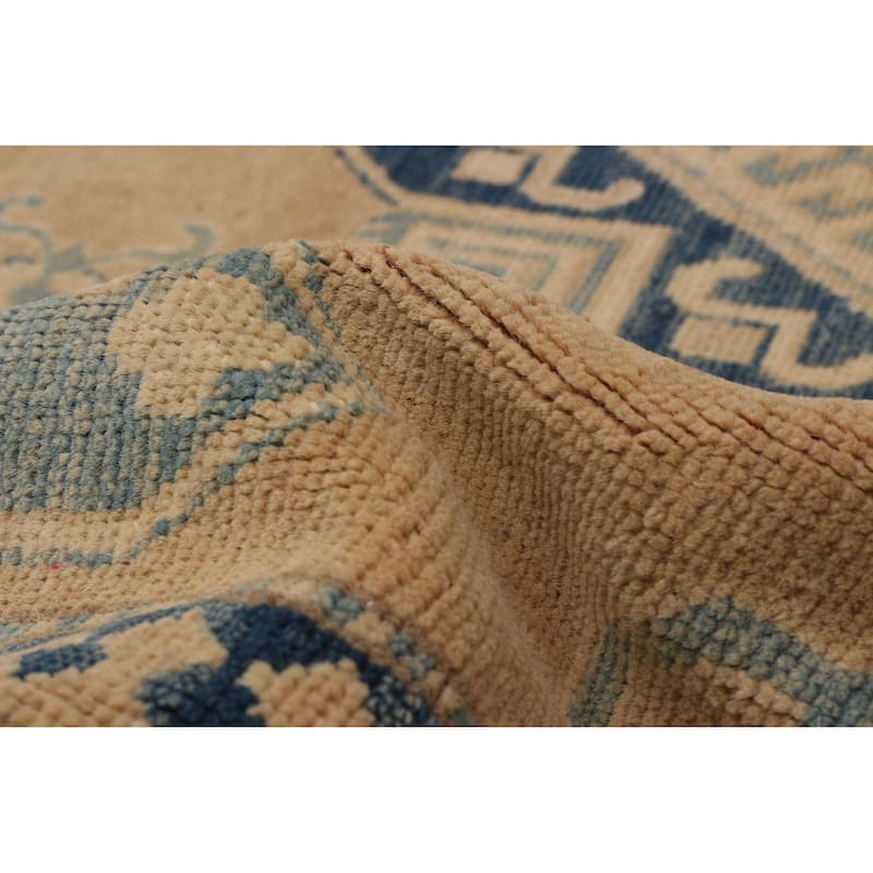 ECARPETGALLERY Hand-knotted Finest Ghazni Tan Wool Rug - 6'7 x 10'5