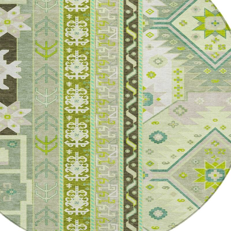 HomeRoots Aztec Transitional Rectangle Outdoor Rug