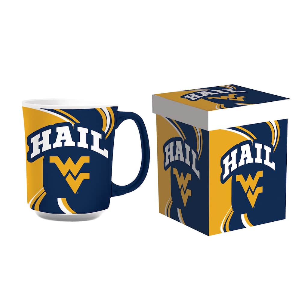 West Virginia University, 14 oz Ceramic Coffee Mug w/ Gift Box