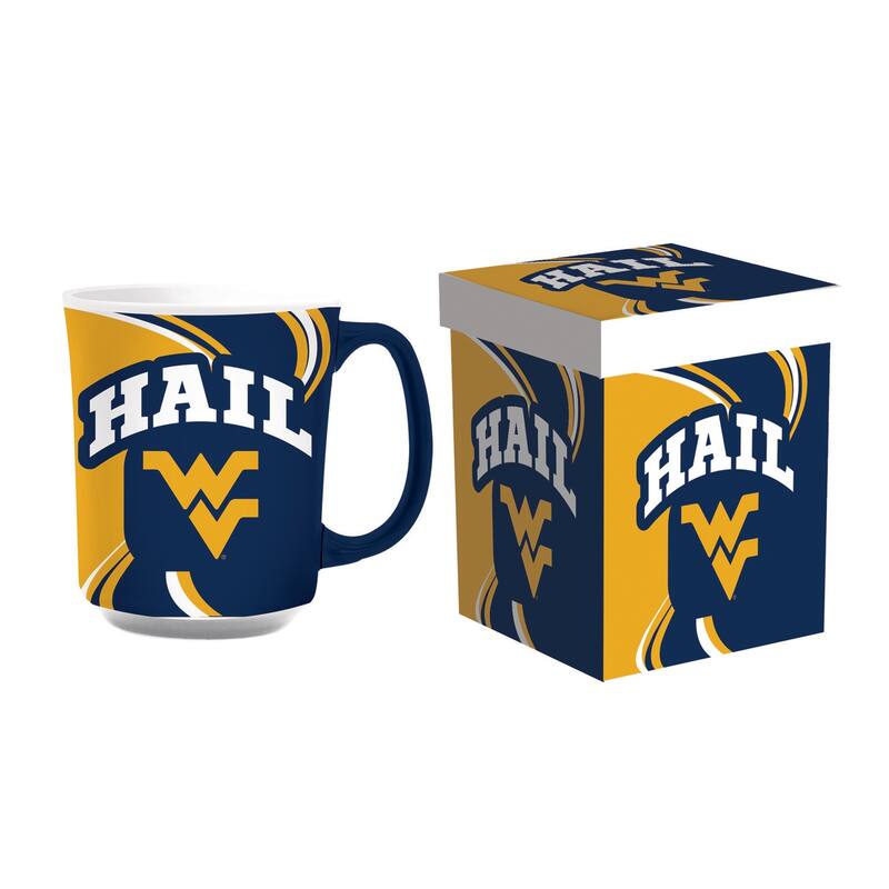 West Virginia University, 14 oz Ceramic Coffee Mug w/ Gift Box