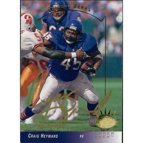 Shop Signed Heyward Craig Chicago Bears 1993 Upper Deck Football