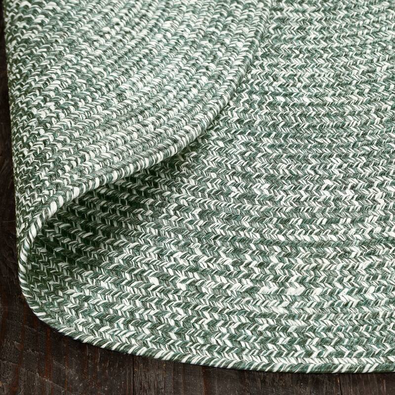 Superior Modern Rustic Bohemian Reversible Multi-Tone Braided Indoor Outdoor Area Rug