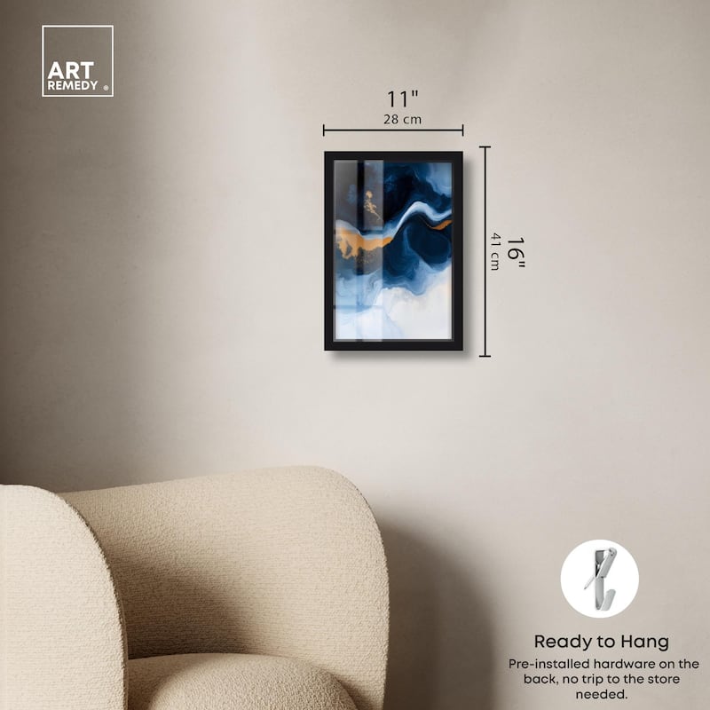 Blue Deep I Shadowbox by Art Remedy