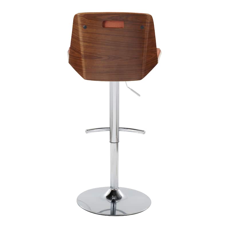 Carson Carrington Clemens Adjustable Bar Stool with Rounded T Footrest (Set of 2)