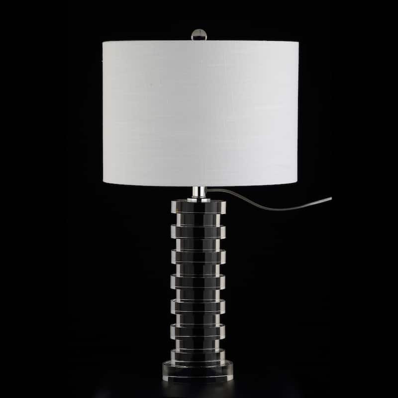 Eliza 25" Crystal LED Table Lamp, Clear by JONATHAN Y