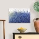 preview thumbnail 25 of 25, "Shades Of Blue Wild Flowers" Abstract Floral Landscape Canvas Wall Art