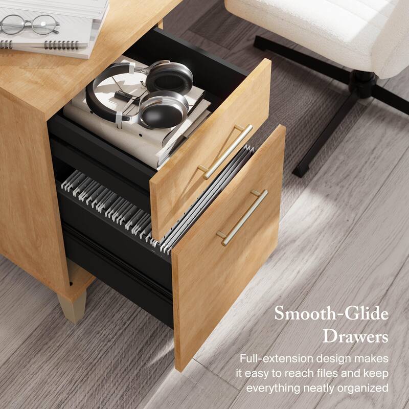 Bush Furniture Somerset 72W Office Desk with Storage Drawers