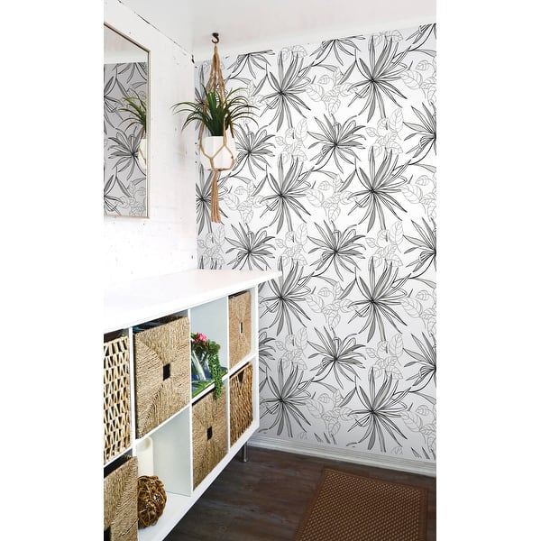 Shop Nextwall Spider Plants Peel And Stick Removable Wallpaper