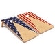preview thumbnail 1 of 3, American Flag Pattern Cornhole Boards with Carry Case 16 Years and Up
