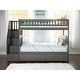 preview thumbnail 3 of 6, Westbrook Staircase Bunk Twin over Twin with Twin Trundle in Grey