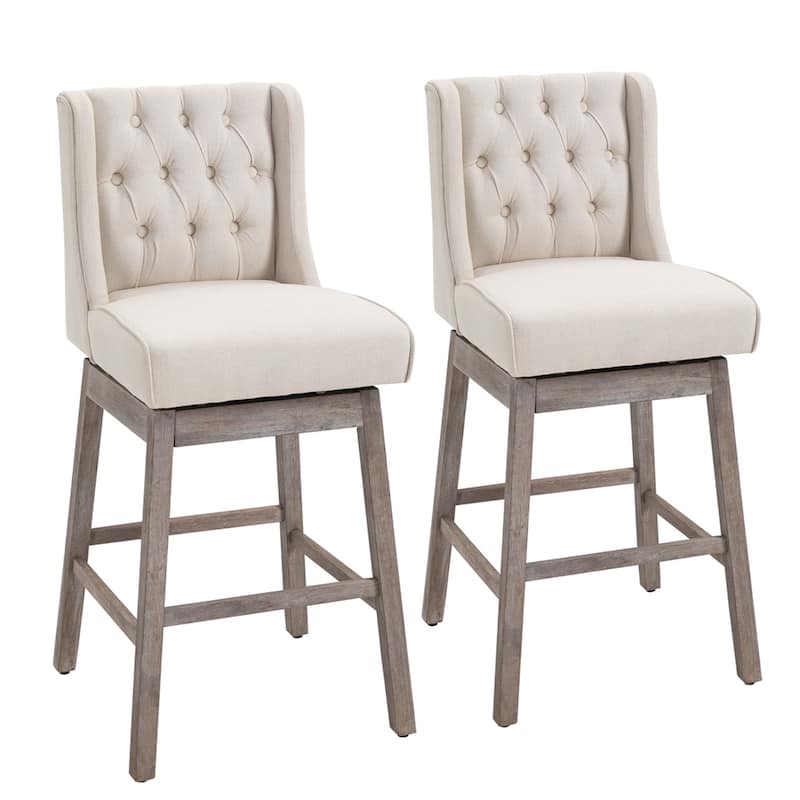 Bar Height Bar Stools,180 Degree Swivel Barstools,30"Height Bar Chairs
