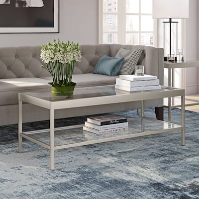 Alexis Metal and Glass Coffee Table