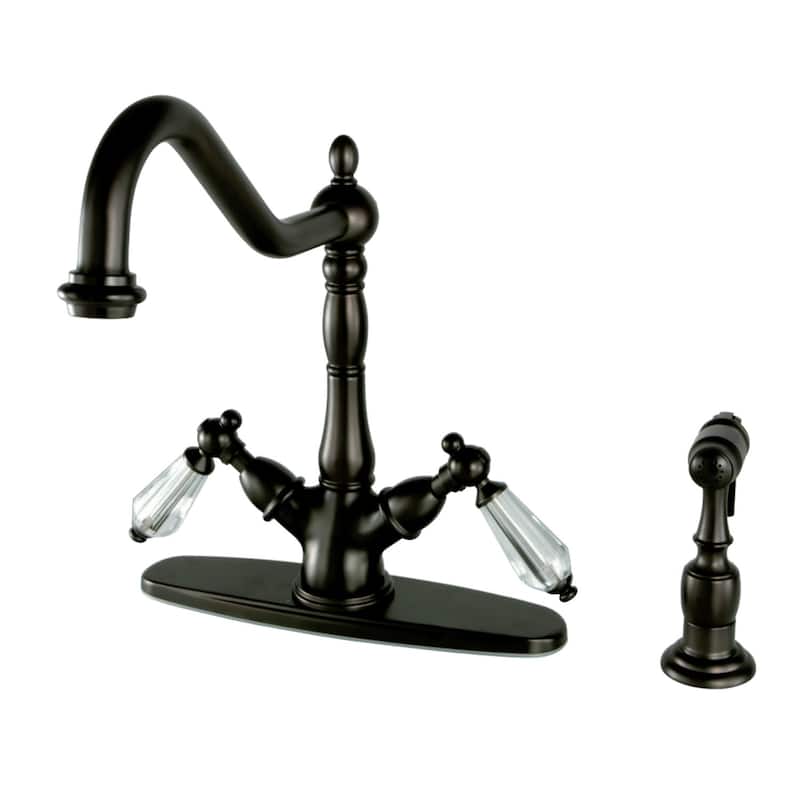 Kingston Brass Wilshire 1.8 GPM Single Hole Kitchen Faucet - Includes
