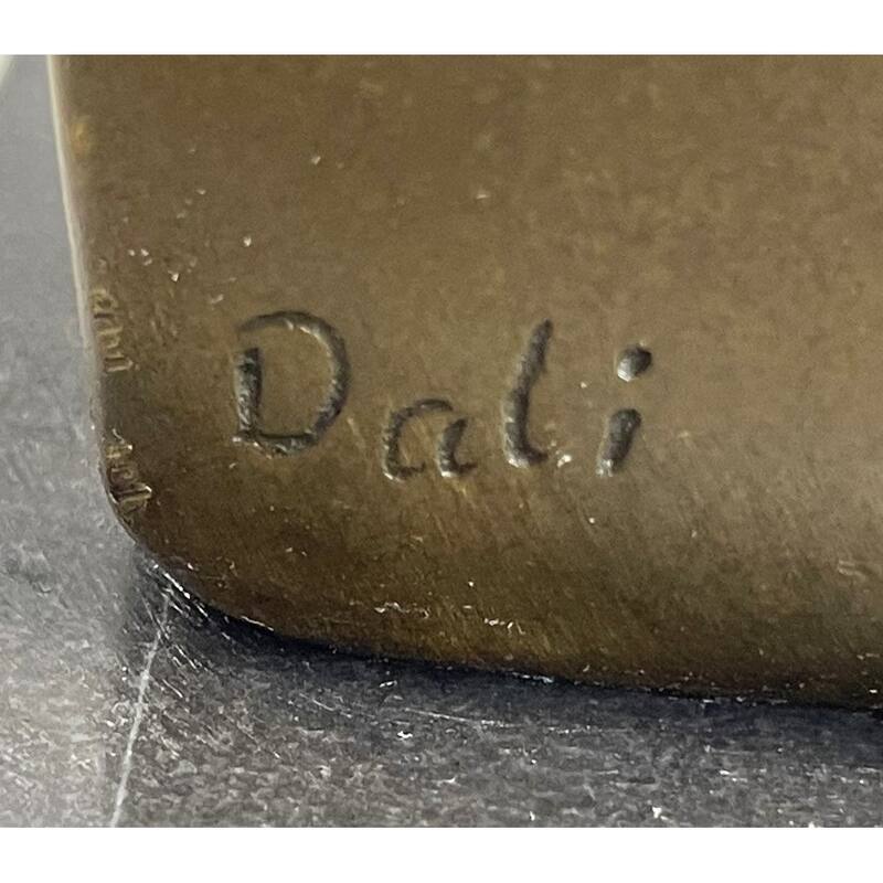 Signed Salvador Dali Abstract Woman Bronze Marble Base Figurine Hot Cast Figure