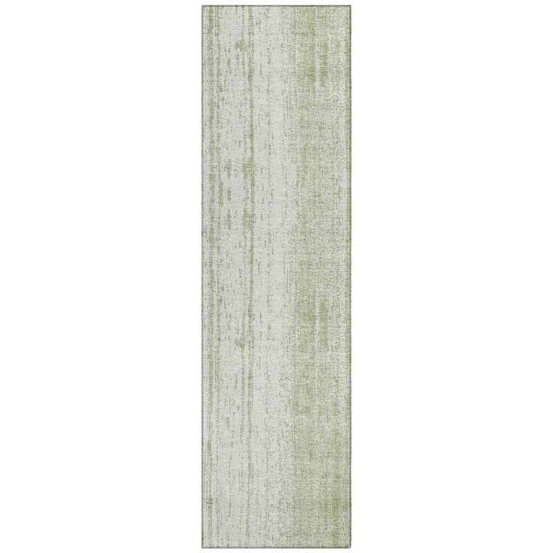 Machine Washable Indoor/ Outdoor Chantille Ombre Stripes Rug