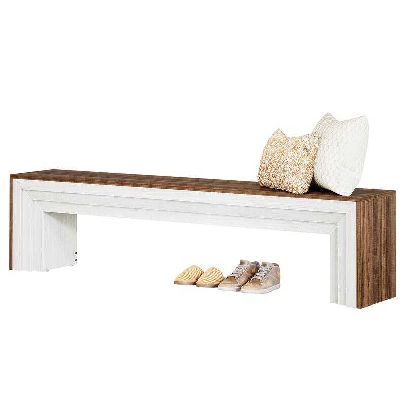 71" Extra Long Entryway Bench, Shoe Bench Seating for Hallway, End of Bed, Living Room, Sofa Back, Dining Room