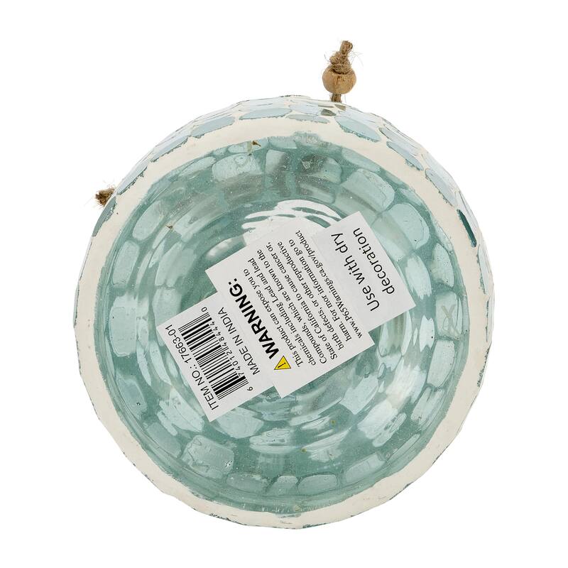 Sagebrook Home Glass Mosaic Vase