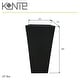 preview thumbnail 2 of 4, Kante 28 in. Tall Burnished Black Lightweight Concrete Modern Tapered Tall Square Indoor/Outdoor Planter