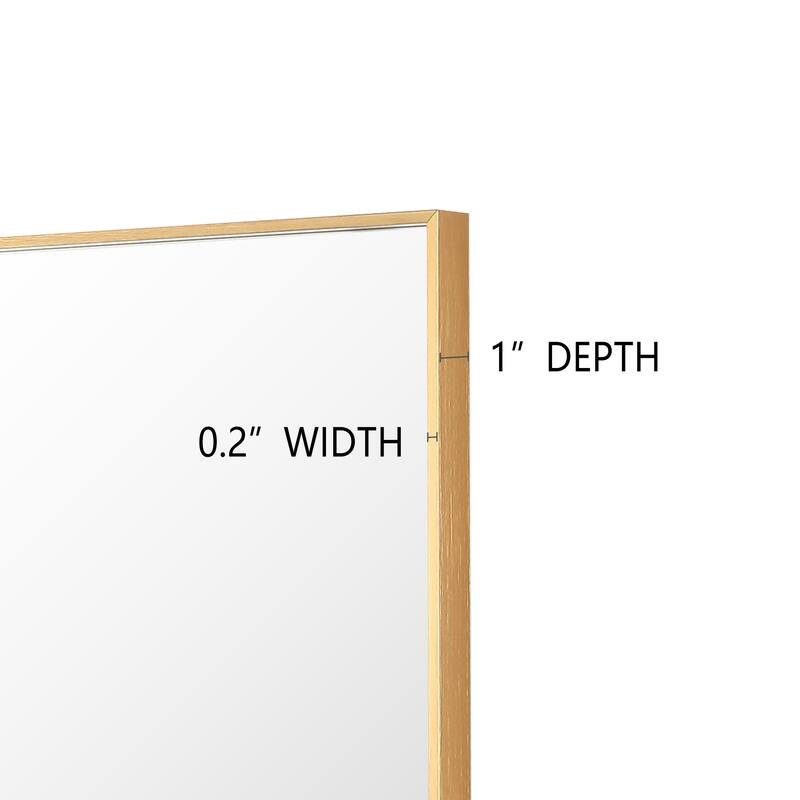 Modern Rectangle Framed Bathroom Vanity Mirror Accent Wall Mirror