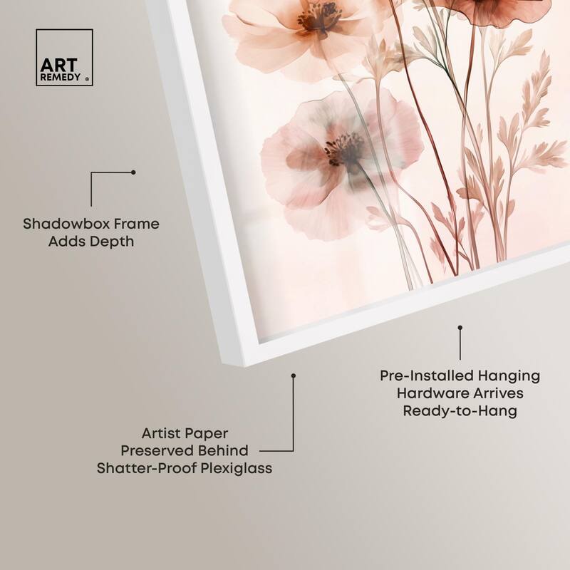 Petal Dye III Shadowbox by Art Remedy
