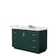 Option Green, Nickel Trim, White Quartz Top