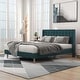 preview thumbnail 9 of 145, Alazyhome Upholstered Platform Bed Frame