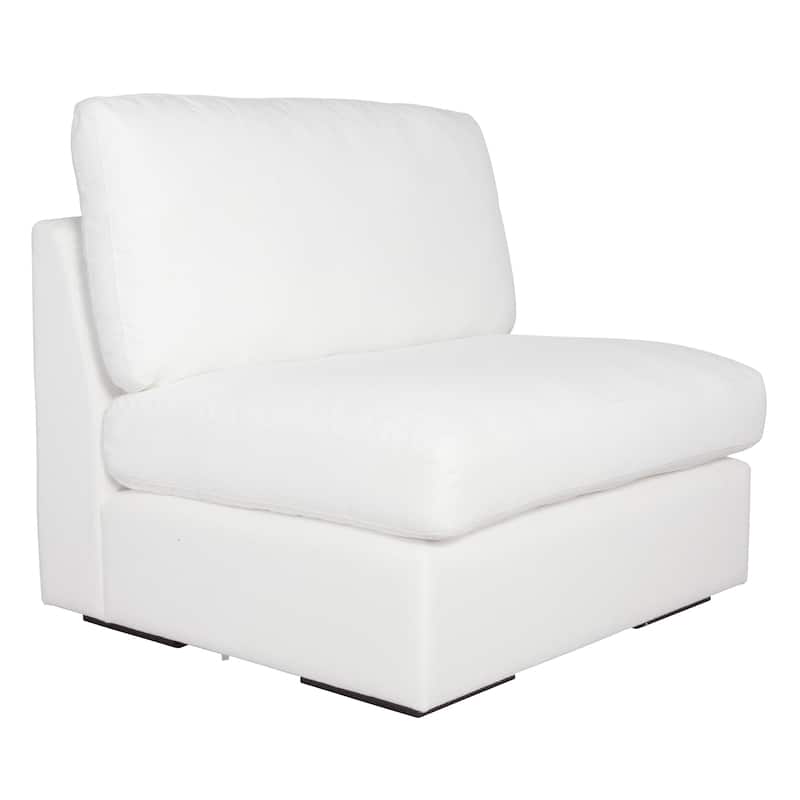 Uttermost Refuge Armless Arctic White Sofa - 30"Hx 40"Wx 37.5 "D