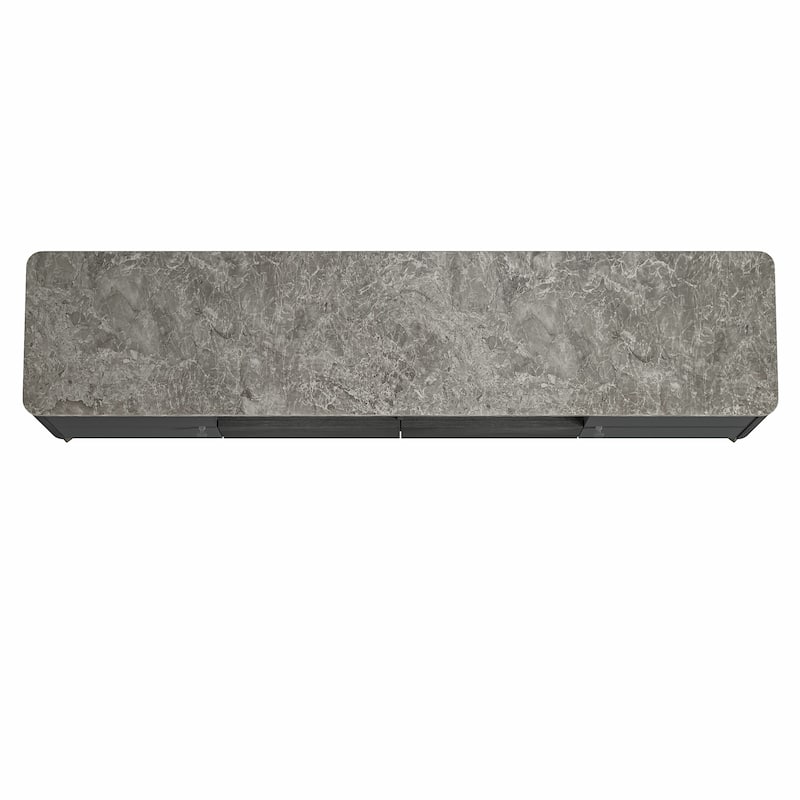 Stylish 70-Inch TV Stand with Marble-Printed Top - 70" in Width