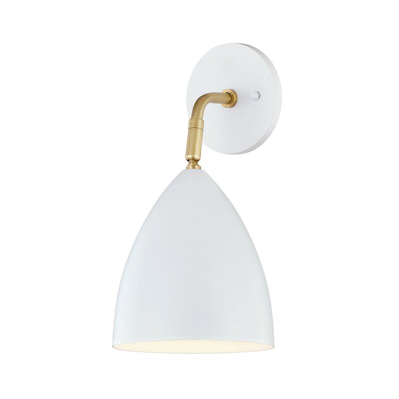Mitzi by Hudson Valley Gia 1-light White Wall Sconce - White